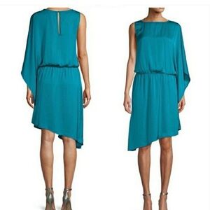 NWT Ava & Aiden Teal Asymmetrical Dress